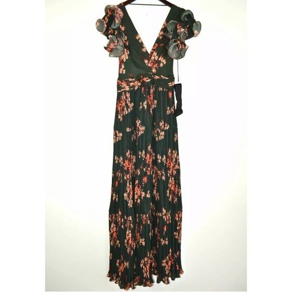 JOHANNA ORTIZ Renaissance Floral Silk Maxi Gown 4 - Picture 7 of 13